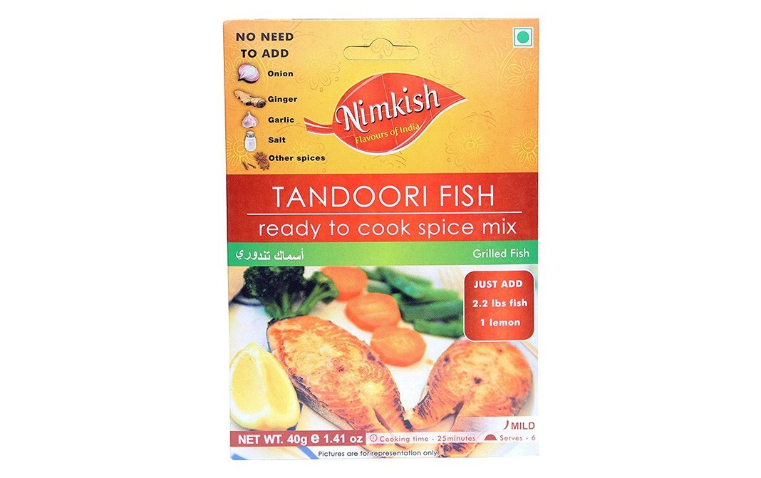 Nimkish Tandoori Fish Masala    Box  40 grams